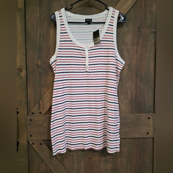 torrid Tops - Torrid Modal Rib Scoop Neck Henley Tank Top Size 3x (22-24)